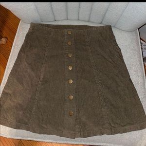 Boutique corduroy skirt